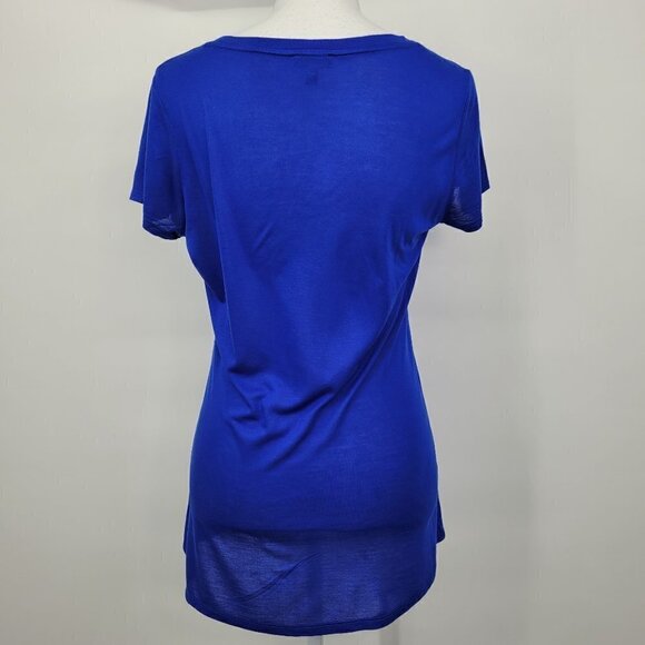 Express Blue Heart Graphic T-Shirt - Picture 2 of 5